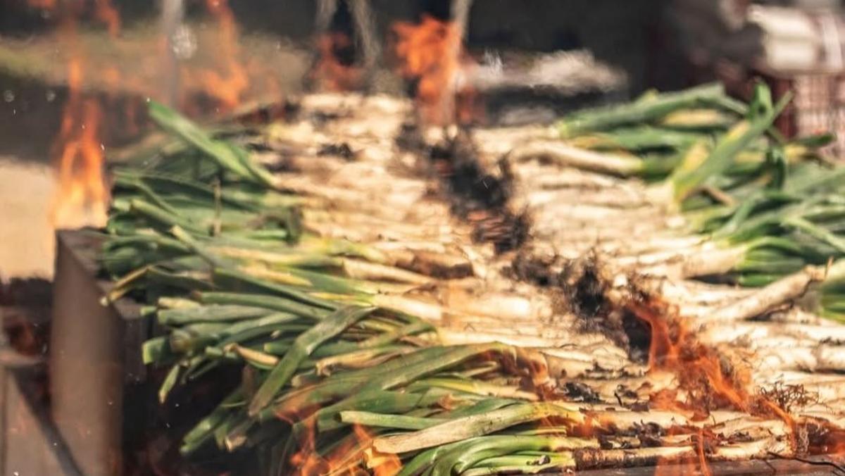 Calçots a la brasa